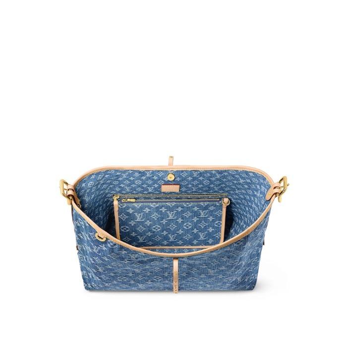 ルイヴィトン LV キャリーオール MM デニムトートバッグ M46855