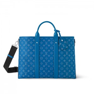 ルイヴィトン Louis Vuitton×ウィークエンド トートNM ブルー M31010