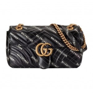 GUCCIxBALENCIAGA GGマーモント ザ ハッカー プロジェクト スモールバッグ 443497 UK5AT 1089