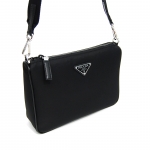 PRADA プラダ Re-Nylon サフィアーノレザーショルダーバッグ 2VH113 2DMH F0002