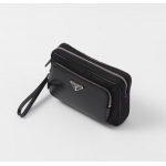 PRADA プラダ Re-Nylon xブラッシュドレザー ポーチ 2VF041_789_F0002_V_OOO