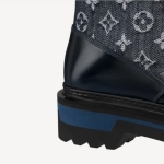 Louis Vuitton LVレンジャーアンクルブーツ デニム 紺 1A9HLK