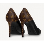 Louis Vuitton パンプス ヒール モノグラム 黒 スタッズ 1A8NA3