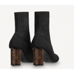 Louis Vuitton ストレッチ アンクルブーツ モノグラム ノワール 1A855A