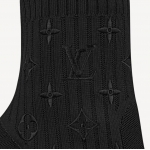Louis Vuitton ストレッチ アンクルブーツ モノグラム ノワール 1A855A