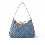 ルイヴィトン LV キャリーオール MM デニムトートバッグ M46855