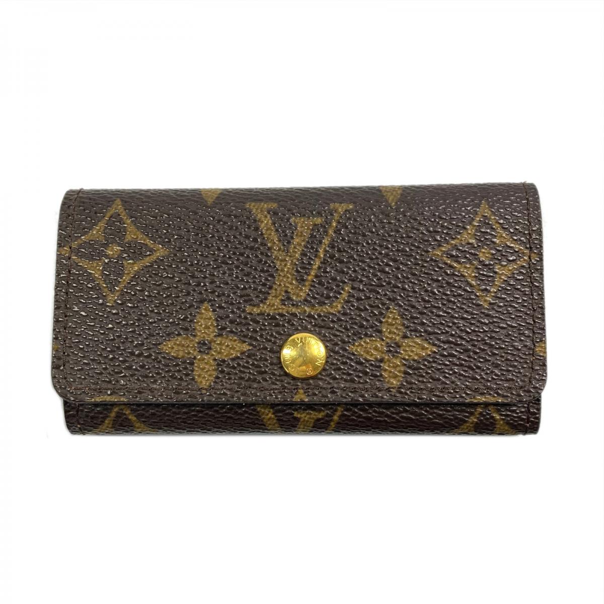 ルイ・ヴィトン Louis Vuitton ミュルティクレ 4 鍵入れ キーフック キーホルダー キーケース モノグラム ブラウン M69517 レディース 
