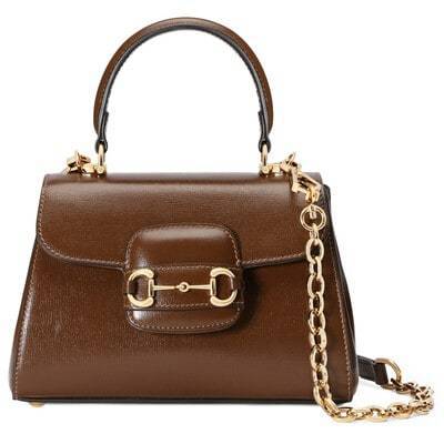 グッチ GUCCI ホースビット 1955 ミニバッグ タンレザー ハンドバッグ703848 AAA7G 2361