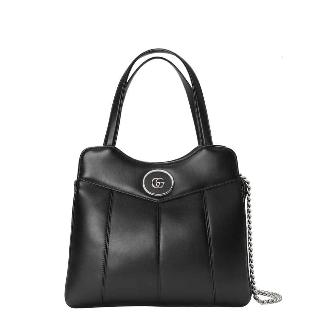 GUCCI プチGG  レザー 2way ショッピングバッグ トートバッグ  745918 AABSG 1000
