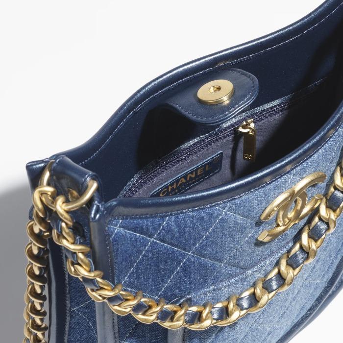 CHANEL デニム ホーボーバッグ ショルダーバッグ AS4532 B16714 NX158