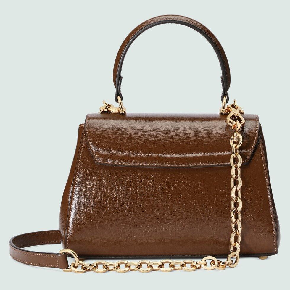 グッチ GUCCI ホースビット 1955 ミニバッグ タンレザー ハンドバッグ703848 AAA7G 2361
