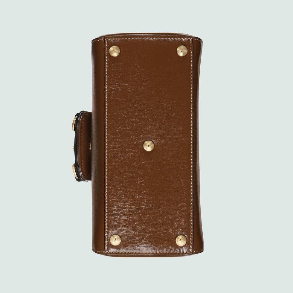 グッチ GUCCI ホースビット 1955 ミニバッグ タンレザー ハンドバッグ703848 AAA7G 2361