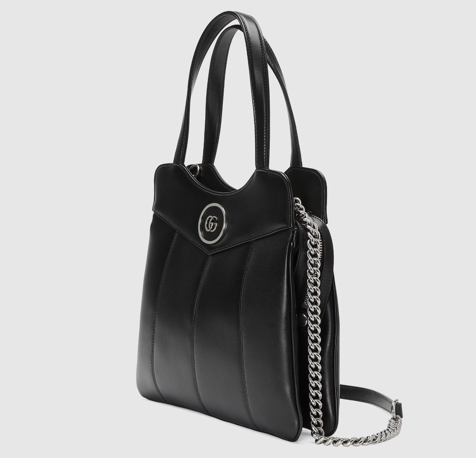 GUCCI プチGG  レザー 2way ショッピングバッグ トートバッグ  745918 AABSG 1000