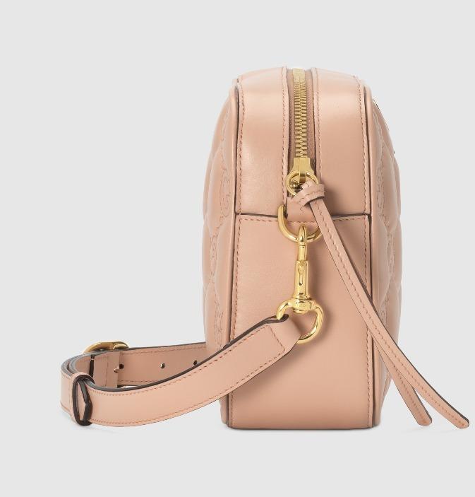 グッチ GUCCI ブラック レザー GG マトラッセ スモール バッグ 702234 UM8HG 5943