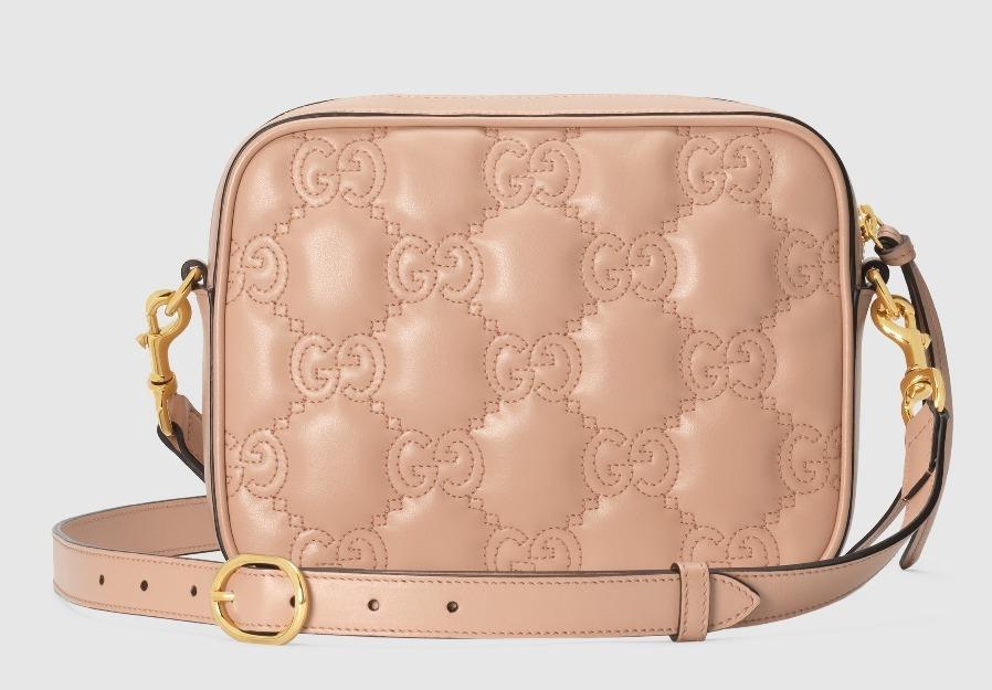 グッチ GUCCI ブラック レザー GG マトラッセ スモール バッグ 702234 UM8HG 5943