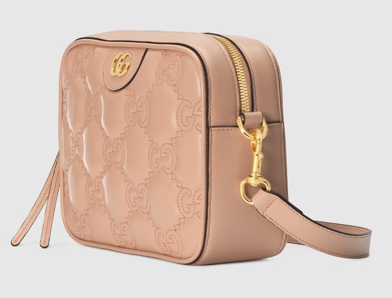 グッチ GUCCI ブラック レザー GG マトラッセ スモール バッグ 702234 UM8HG 5943