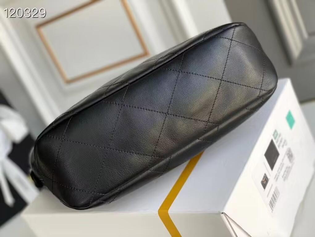 シャネル ホーボー バッグ カーフスキン ショルダーバッグ ブラック AS2910 B07123 94305