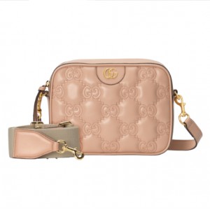 グッチ GUCCI ブラック レザー GG マトラッセ スモール バッグ 702234 UM8HG 5943