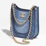 CHANEL デニム ホーボーバッグ ショルダーバッグ AS4532 B16714 NX158