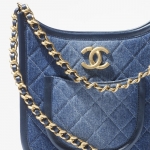CHANEL デニム ホーボーバッグ ショルダーバッグ AS4532 B16714 NX158