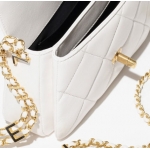 シャネル CHANEL ラムスキン ミニ フラップバッグ ホワイト AS4862 B16572 10601