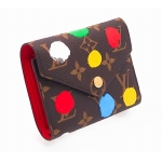 ルイ ヴィトン  LV×YK ポルトフォイユ･ヴィクトリーヌ ペインティッド ドット モノグラム･キャンバス 三つ折り財布 草間彌生 M81865