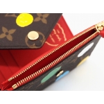 ルイ ヴィトン  LV×YK ポルトフォイユ･ヴィクトリーヌ ペインティッド ドット モノグラム･キャンバス 三つ折り財布 草間彌生 M81865