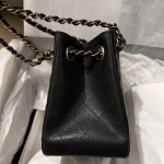 シャネル マトラッセ ココマーク スクエア チェーンブラック ショルダーバッグ AS3176 B10583 94305
