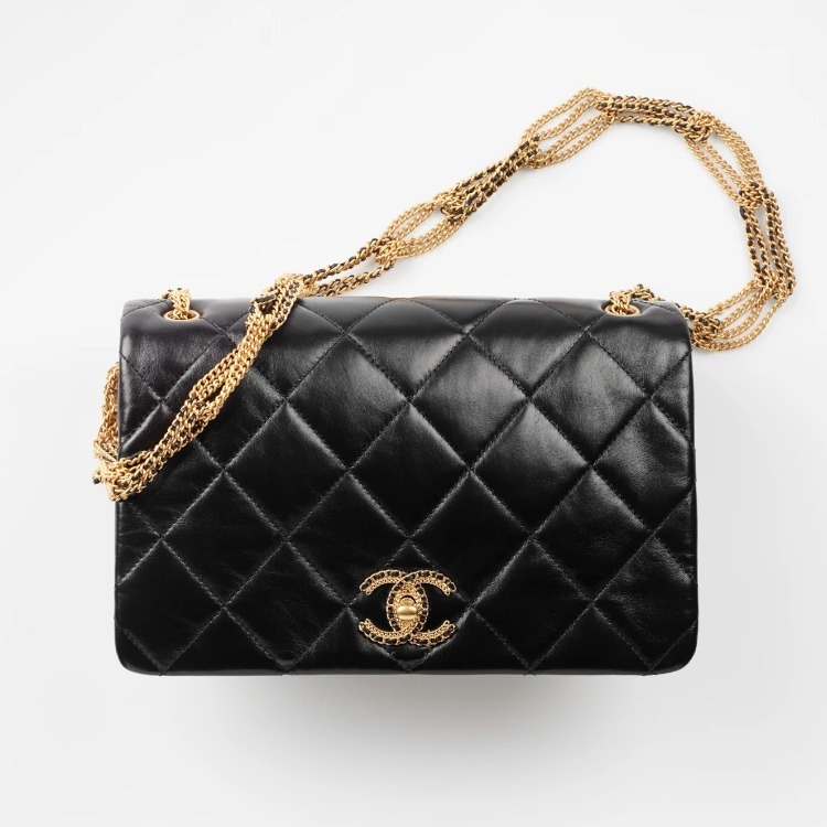 CHANEL FLAP BAG レザー フラップバッグ ショルダーバッグ AS3387 B08484 94305