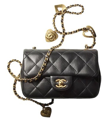 シャネル CHANEL ショルダーバッグ ハート ミニ フラップバッグ ロゴ AS3456 B08840 94305