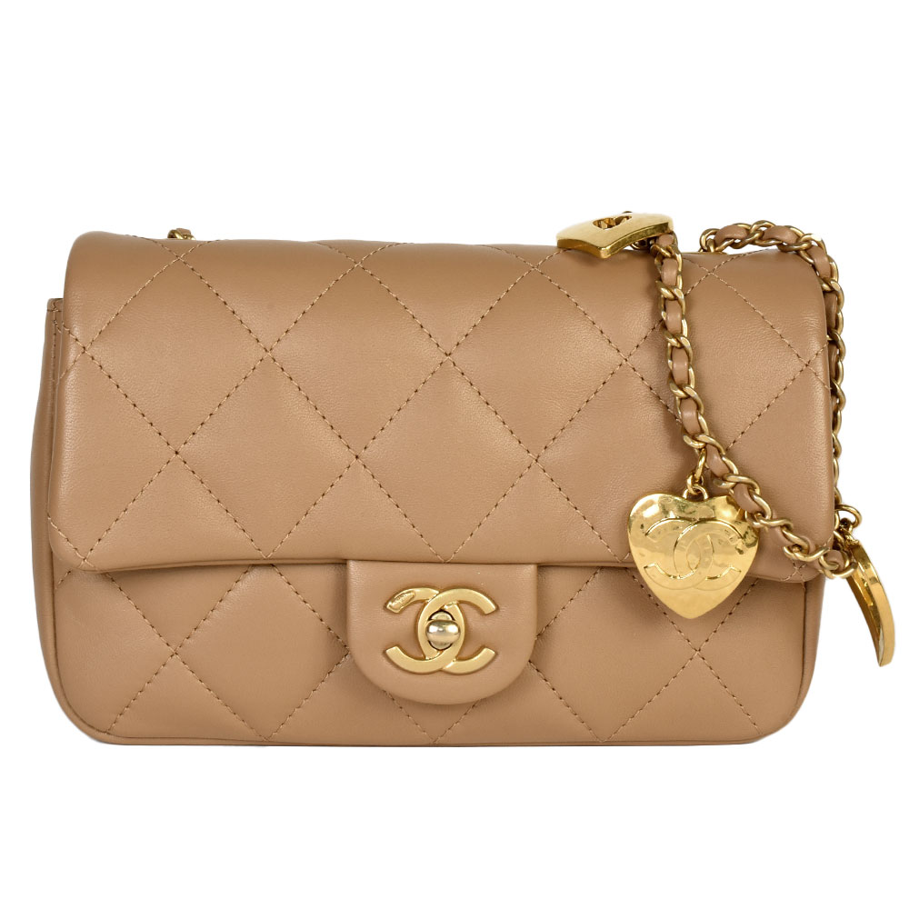 シャネル CHANEL ミニ マトラッセ ココマーク チェーンショルダーバッグ AS3456