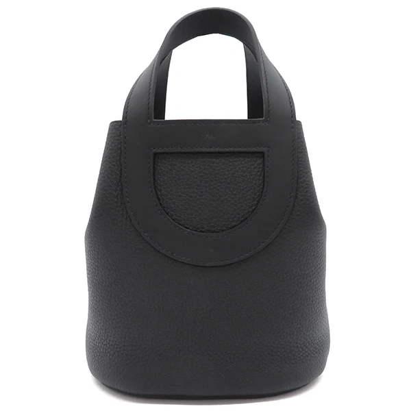 エルメス インザループ 18/23 ブラック トリヨンクレマンス ヴォースイフト ハンドバッグ シルバー金具 H084274 16