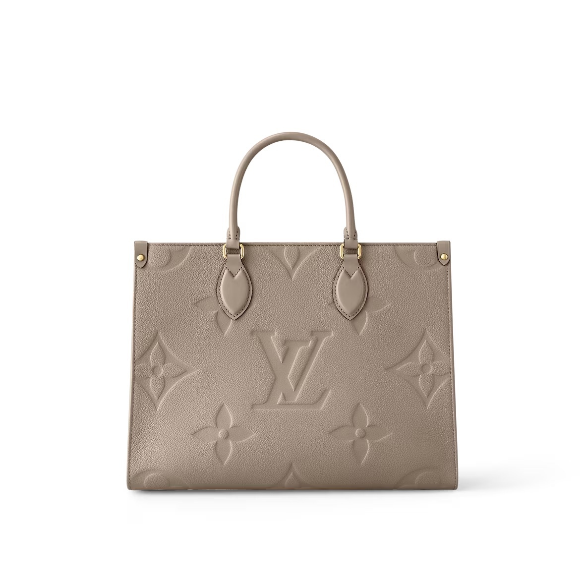 ルイ・ヴィトン LOUIS VUITTON オンザゴーMM ベージュ モノグラムアンプラント レディース ハンドバッグ M45607