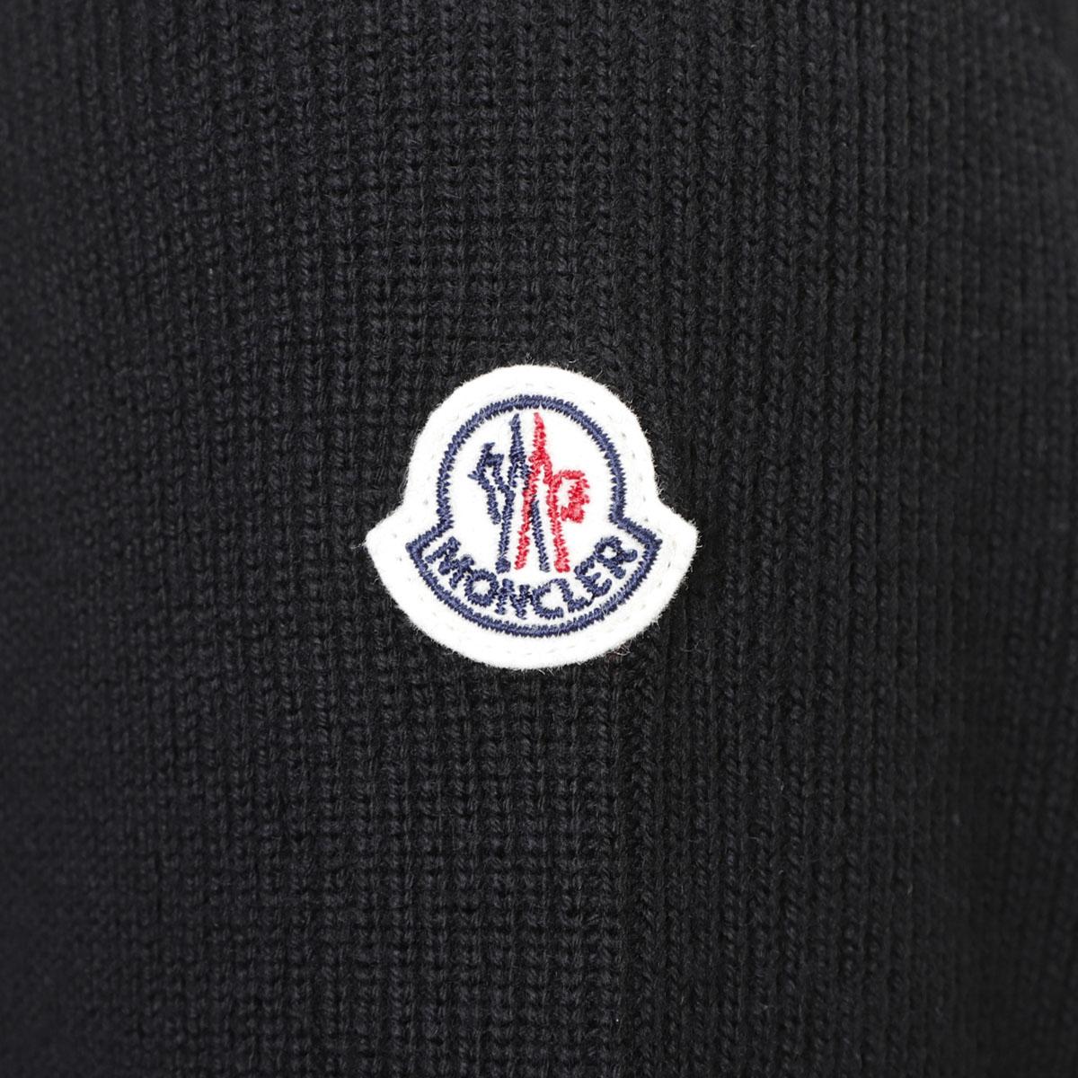 モンクレール MONCLER ダウン切り替え ジップアップカーディガン ブラック 9b00007 m1131 999