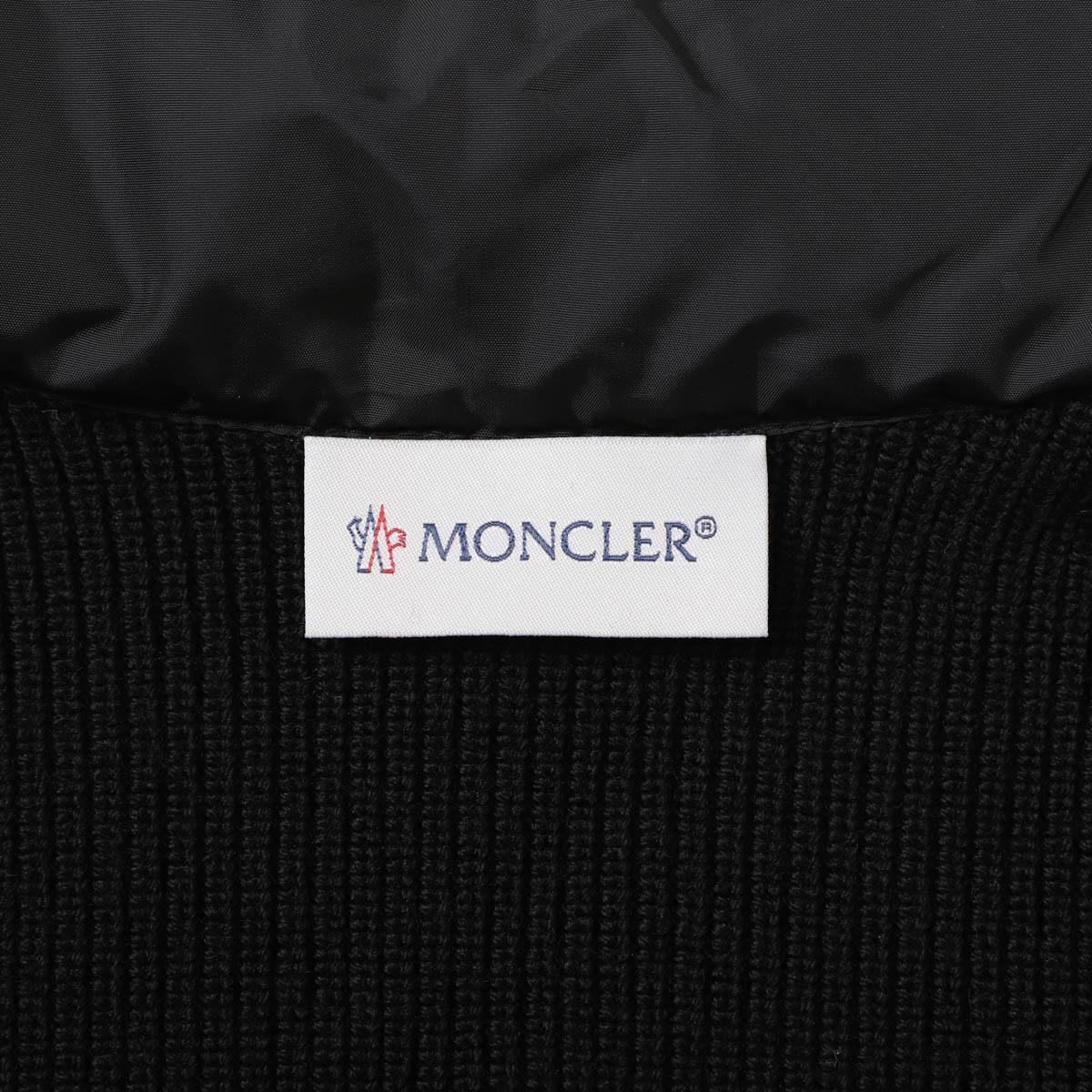モンクレール MONCLER ダウン切り替え ジップアップカーディガン ブラック 9b00007 m1131 999