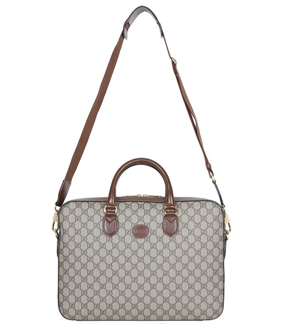 GUCCI インターロッキングG 2WAY ブリーフケース ビジネスケース 674140 92THG 8563