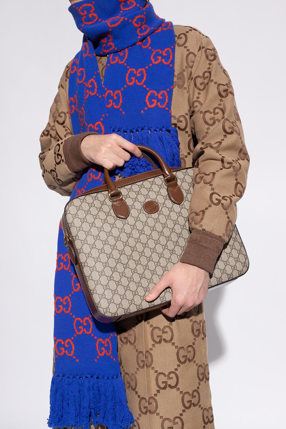 GUCCI インターロッキングG 2WAY ブリーフケース ビジネスケース 674140 92THG 8563