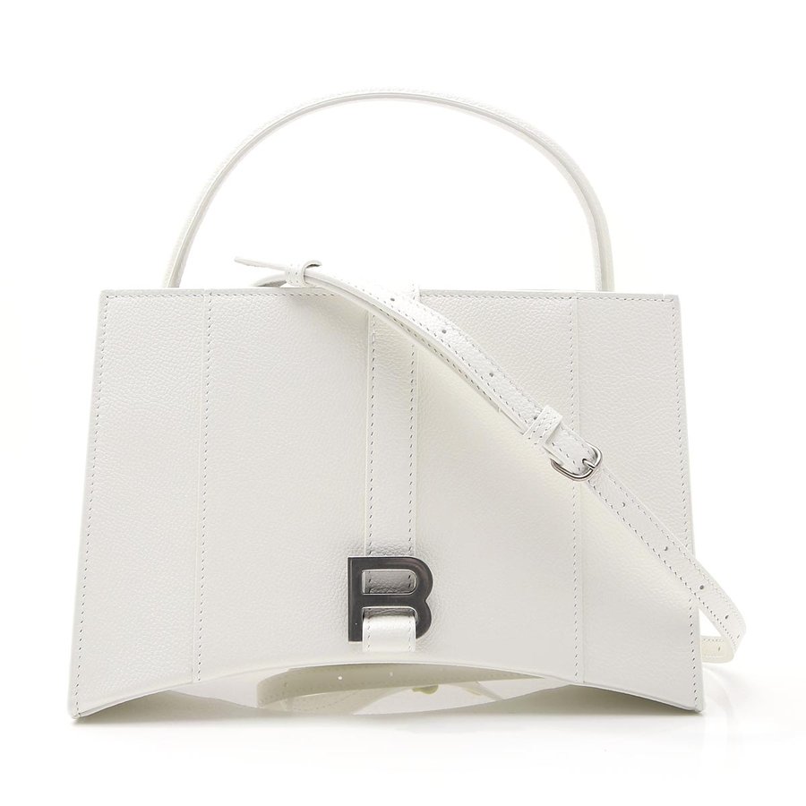 バレンシアガトートバッグ 2WAY ホワイト レディース HOURGLASS EAST-WEST TOTE 619669-1izhy-9000