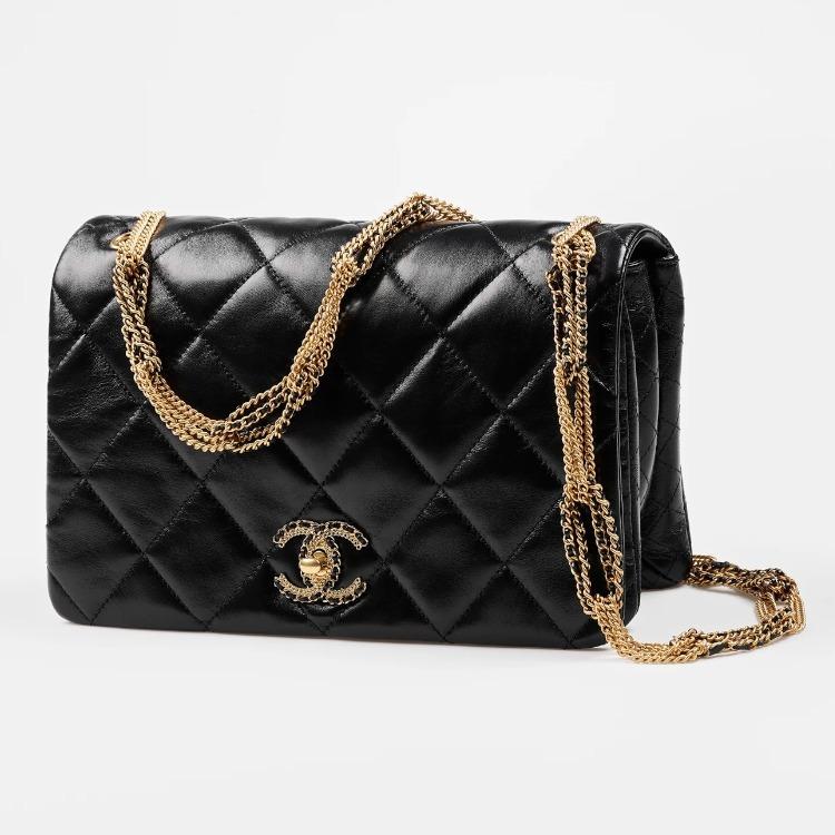 CHANEL FLAP BAG レザー フラップバッグ ショルダーバッグ AS3387 B08484 94305