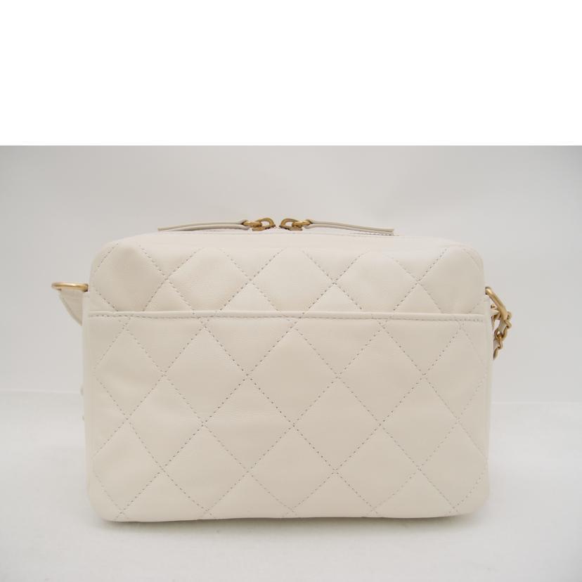 CHANEL シャネル スモールカメラショルダー ホワイト AS2923