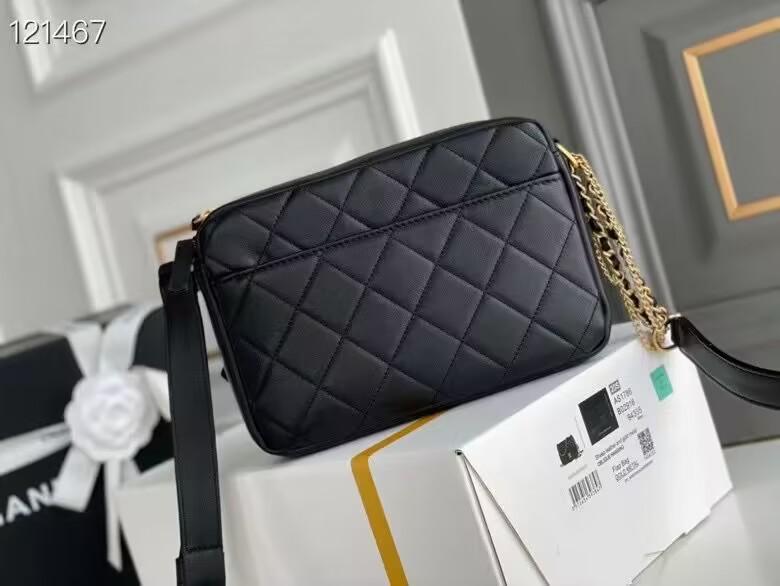 CHANEL シャネル スモールカメラショルダー ブラック AS2923