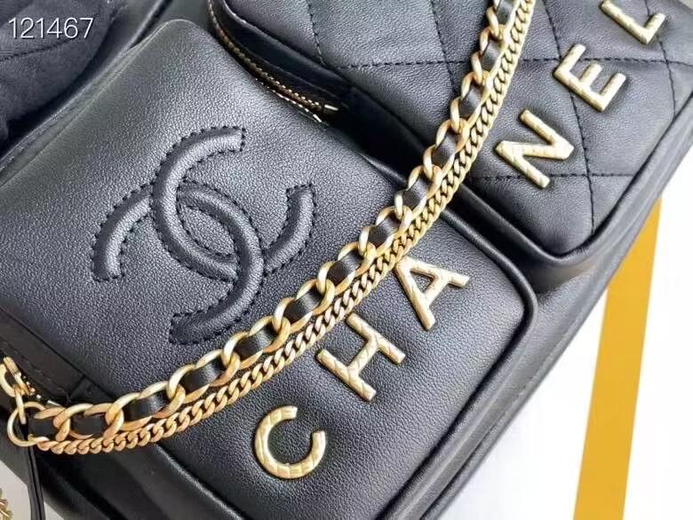 CHANEL シャネル スモールカメラショルダー ブラック AS2923