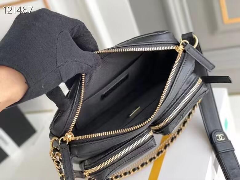 CHANEL シャネル スモールカメラショルダー ブラック AS2923