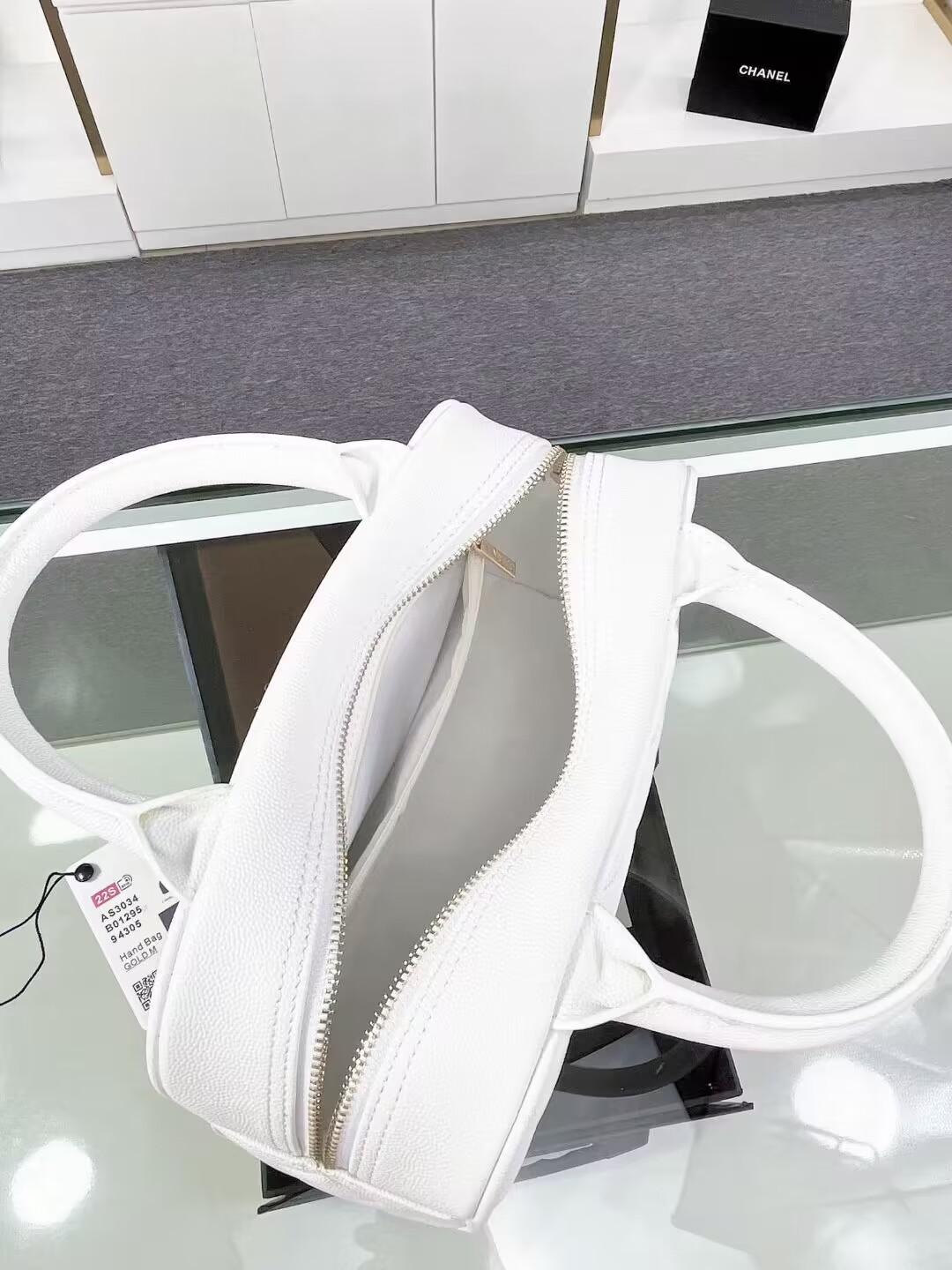シャネル CHANEL スモールハンドバッグ ピンク AS3034
