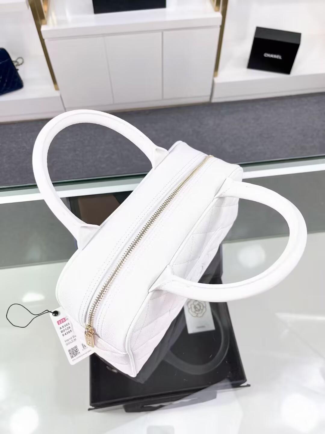 シャネル CHANEL スモールハンドバッグ ピンク AS3034