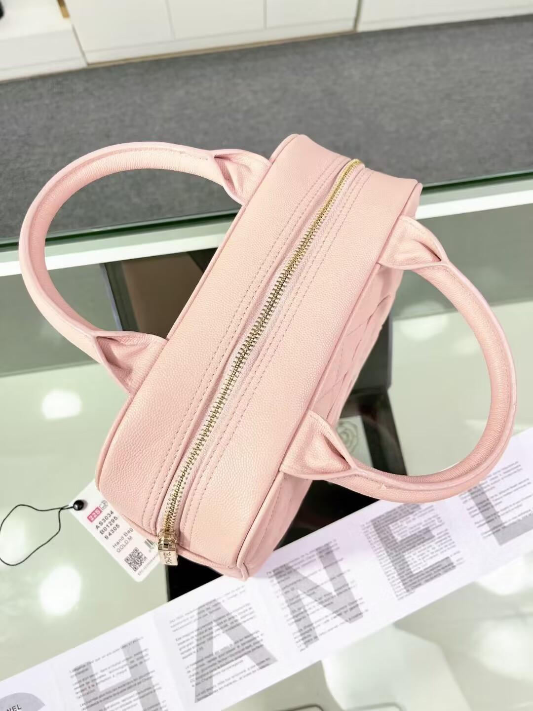 シャネル CHANEL スモールハンドバッグ ホワイト AS3034