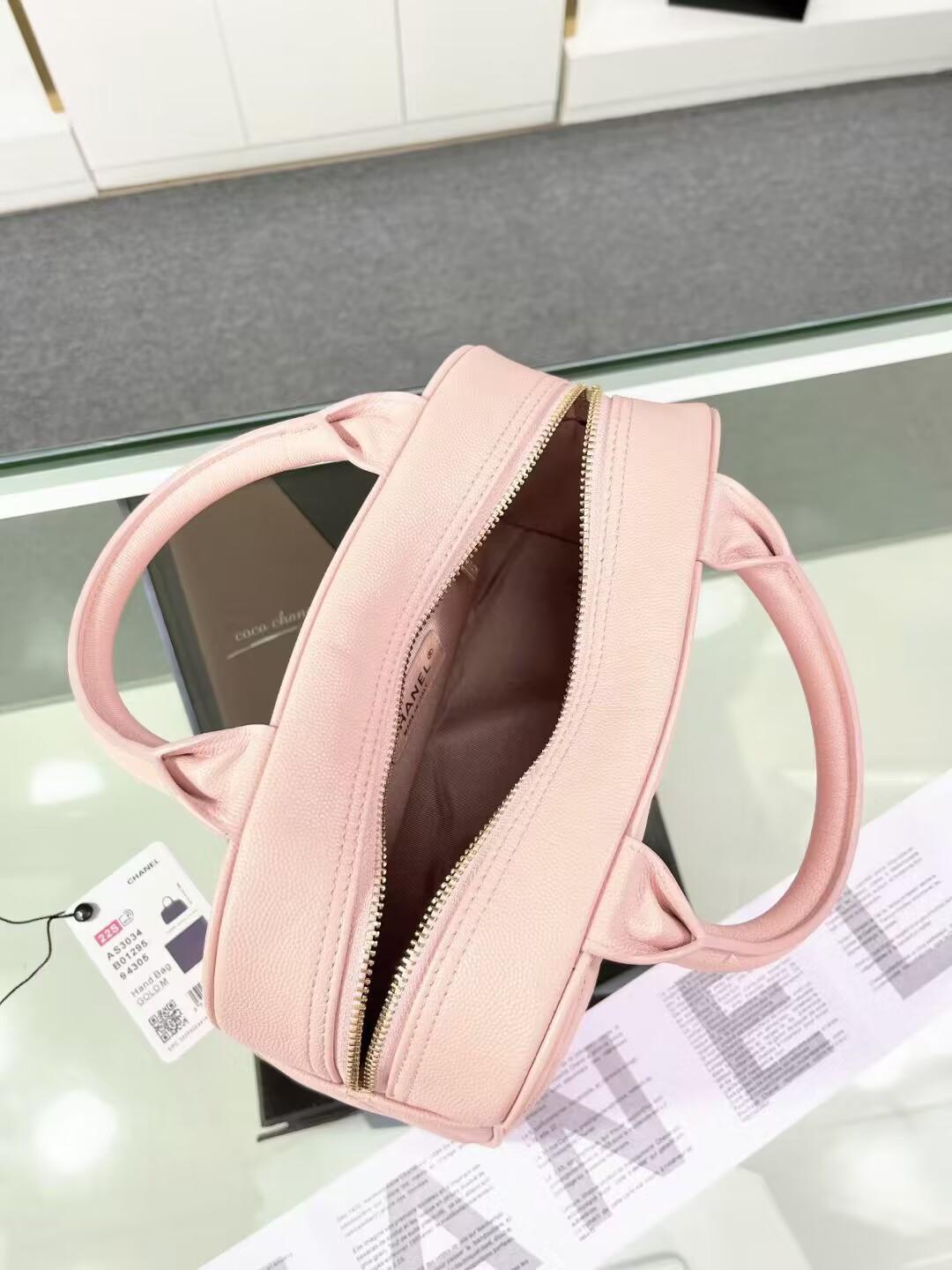 シャネル CHANEL スモールハンドバッグ ホワイト AS3034