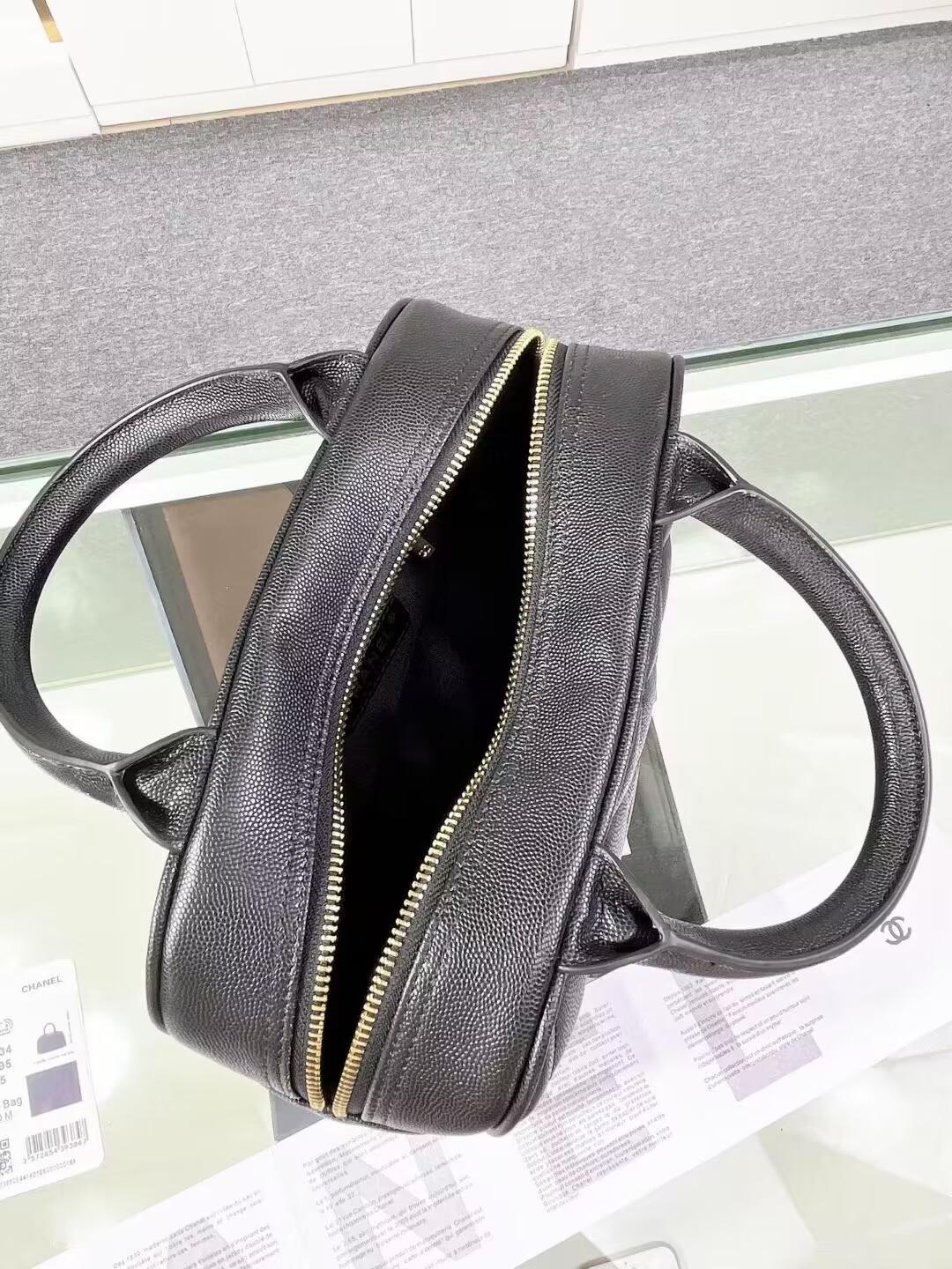 シャネル CHANEL スモールハンドバッグ ブラック AS3034