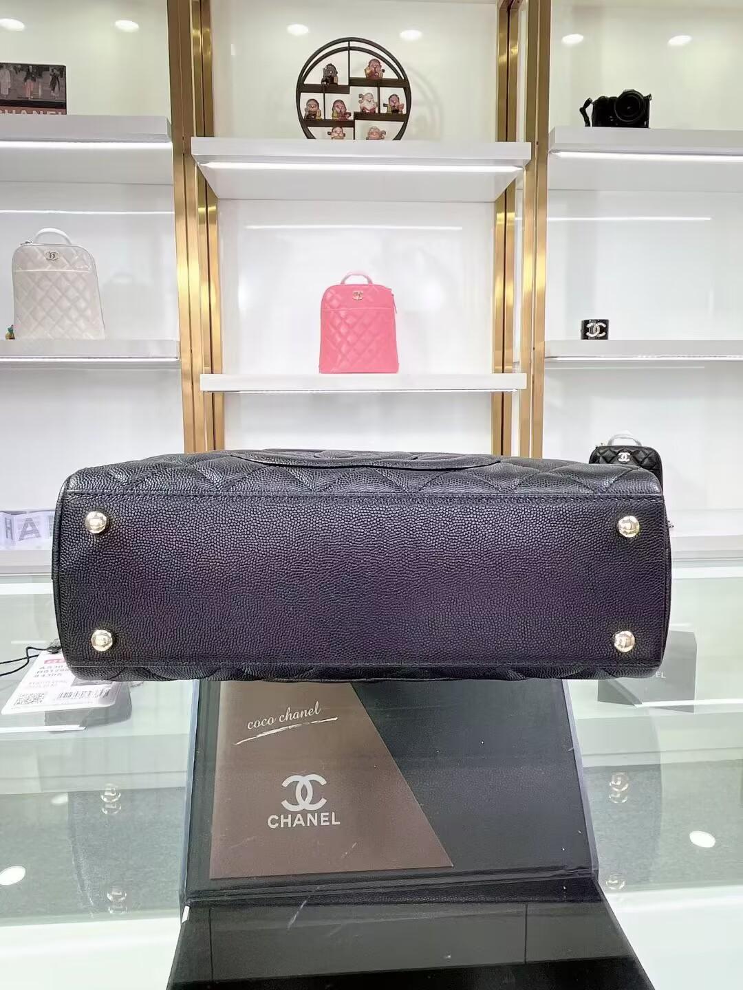 シャネル CHANEL スモールハンドバッグ ブラック AS3034