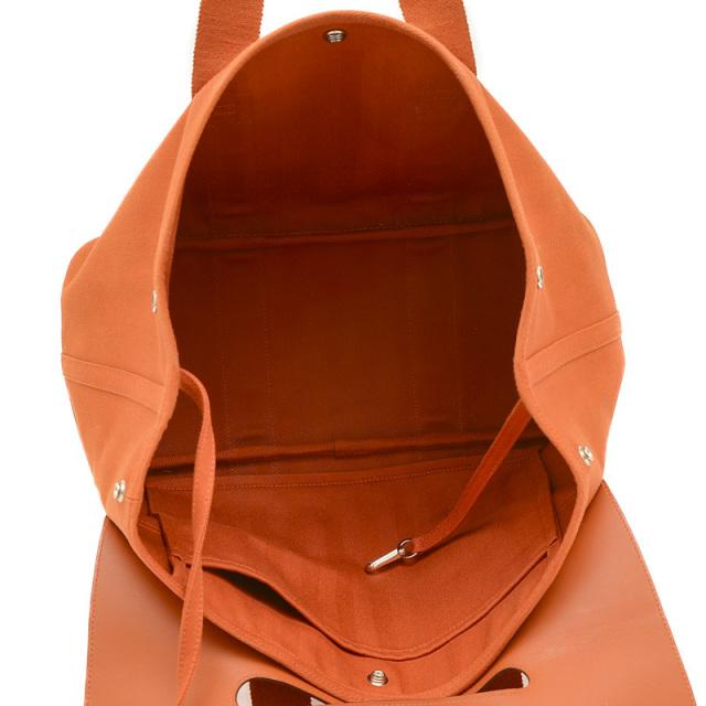 エルメス ヴァルパライソMM トワルシェブロン レザー ハンドバッグ he-ba-9912